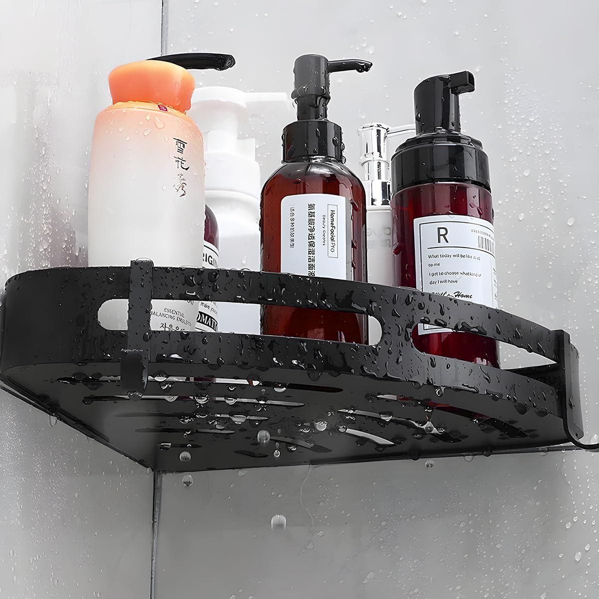 Heavy Duty Adhesive Bathroom Corner Shelf